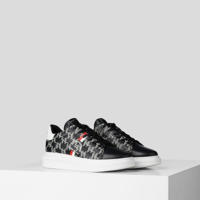 Black Men's Karl Lagerfeld Kapri Maison Karl Logo Sneakers | TH493VZJS