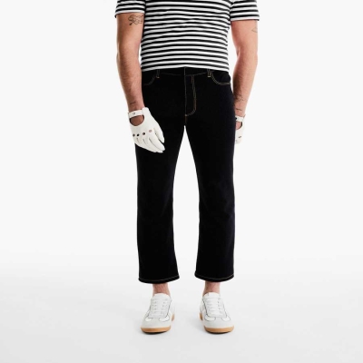 Black Men's Karl Lagerfeld Karl Lagerfeld X Alled-martinez Lurex Jersey Pants | TH827DANP