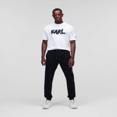 Black Men's Karl Lagerfeld Karl More Pants | TH961JKRU