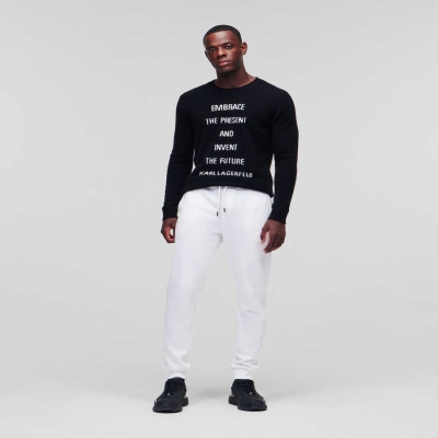 Black Men's Karl Lagerfeld Karl Sweatpants | TH417OBAZ