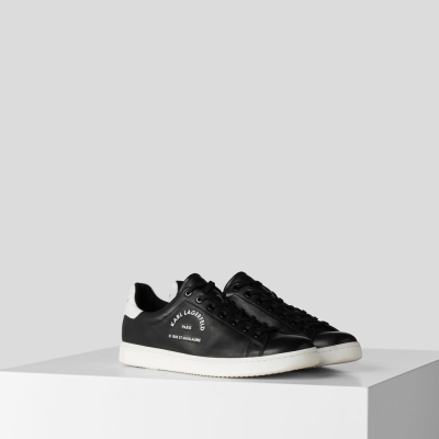 Black Men's Karl Lagerfeld Kourt Ii Maison Karl Sneakers | TH754ZPMR