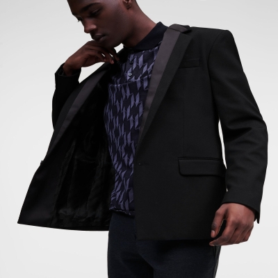 Black Men's Karl Lagerfeld Oversized Tailored Blazers | TH298TEXM