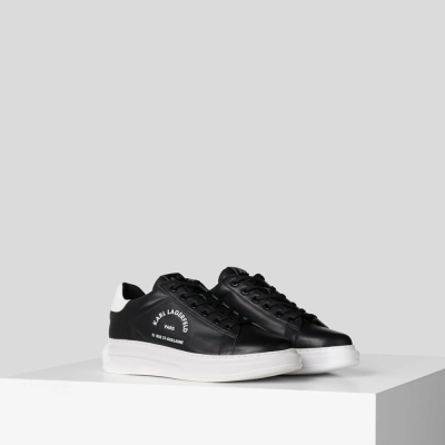 Black Men's Karl Lagerfeld Rue St-guillaume Logo Kapri Sneakers | TH246PDIC