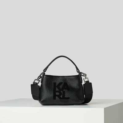 Black Women's Karl Lagerfeld K/Athleisure Miniature Crossbody Bags | TH064EOGH