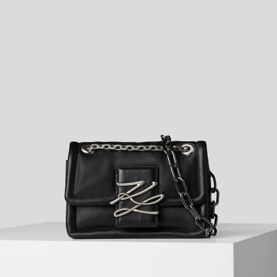 Black Women's Karl Lagerfeld K/Autograph Soft Crossbody Bags | TH571FDXL