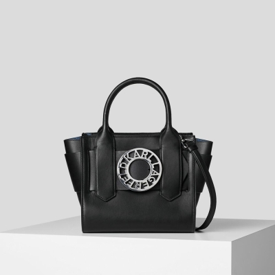 Black Women's Karl Lagerfeld K/Disk Small Tote Bags | TH170FEHU