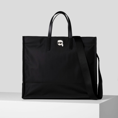 Black Women's Karl Lagerfeld K/Ikonik 2.0 Nylon East-west Tote Bags | TH189ZABM