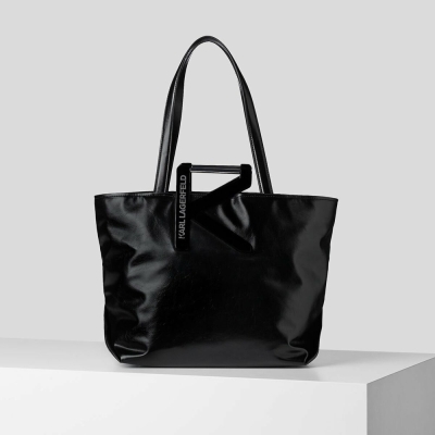 Black Women's Karl Lagerfeld K/Karl Handle Tote Bags | TH583GEMF