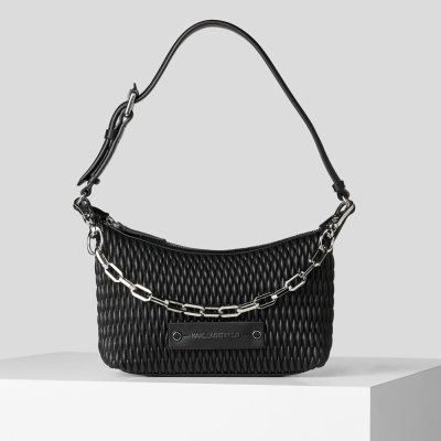 Black Women's Karl Lagerfeld K/Kushion Quilted Baguette Bag | TH827ESLF