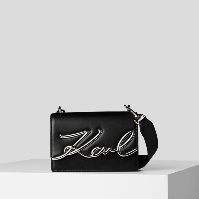 Black Women's Karl Lagerfeld K/Signature Small Shoulder Bags | TH406KPHC