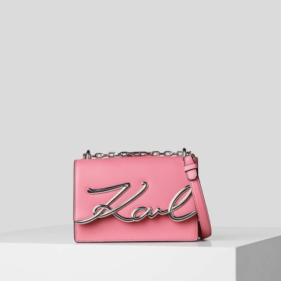 Black Women's Karl Lagerfeld K/Signature Small Shoulder Bags | TH761ZEHI