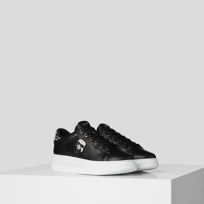 Black Women's Karl Lagerfeld Kapri K/Ikonic Stud Sneakers | TH051KDQS