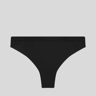 Black Women's Karl Lagerfeld Ultra-light Brazilian Briefs Underwear | TH519QXZU