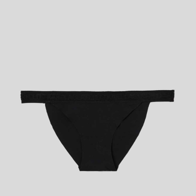 Black Women's Karl Lagerfeld Ultra-light Karl Logo Briefs Underwear | TH761GVZR