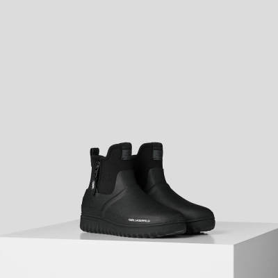 Black Women's Karl Lagerfeld Vostok Ankle Sock Boots | TH503OUWP