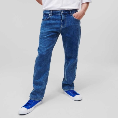 Blue Men's Karl Lagerfeld Klj Straight Jeans | TH915UQRL