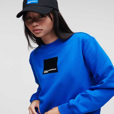 Blue Women's Karl Lagerfeld Klj Sweatshirts | TH250QWKZ