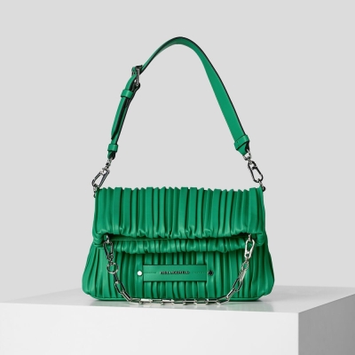 Green Women's Karl Lagerfeld K/Kushion Small Folded Tote Bags | TH249SDOQ