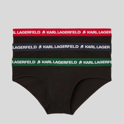 Multicolor Men's Karl Lagerfeld Karl Logo Briefs - 3 Pack Underwear | TH127HTCF