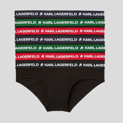 Multicolor Men's Karl Lagerfeld Logo Briefs - 7 Pack Underwear | TH281NVFO