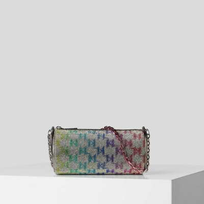 Multicolor Women's Karl Lagerfeld Kl Monogram Cylinder Crossbody Bags | TH913UYEW