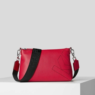 Red Women's Karl Lagerfeld K/Athleisure Crossbody Bags | TH923USXC