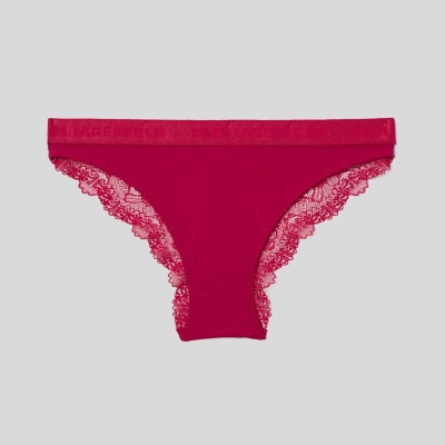 Red Women's Karl Lagerfeld Lace Briefs Underwear | TH364RUXT