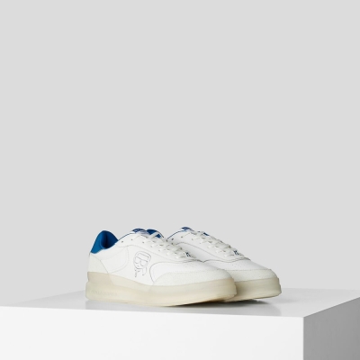 White / Blue Men's Karl Lagerfeld Brink Plexikonic Sneakers | TH725FDWI