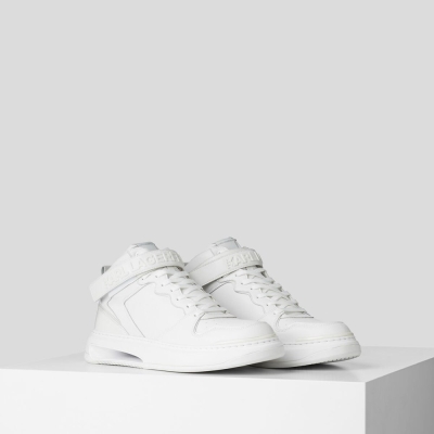 White Men's Karl Lagerfeld Elektro High Top Sneakers | TH276FOJL