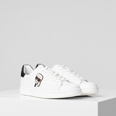 White Men's Karl Lagerfeld K/Ikonik 3d Lace Sneakers | TH219XAOZ