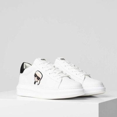 White Men's Karl Lagerfeld K/Ikonik Kapri Sneakers | TH531WXJK