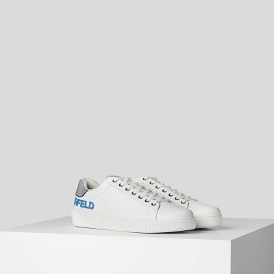 White Men's Karl Lagerfeld Kupsole Iii Reflekt Logo Sneakers | TH548OPUT