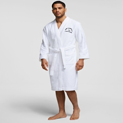 White Men's Karl Lagerfeld Rue St-guillaume Bathrobe Loungewear | TH287PKDC