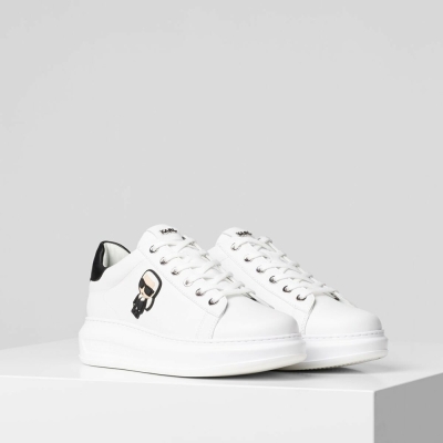 White Women's Karl Lagerfeld K/Ikonik Kapri Sneakers | TH465MZUJ