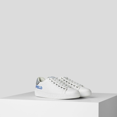 White Women's Karl Lagerfeld Kupsole Iii Reflekt Logo Sneakers | TH386GEYZ