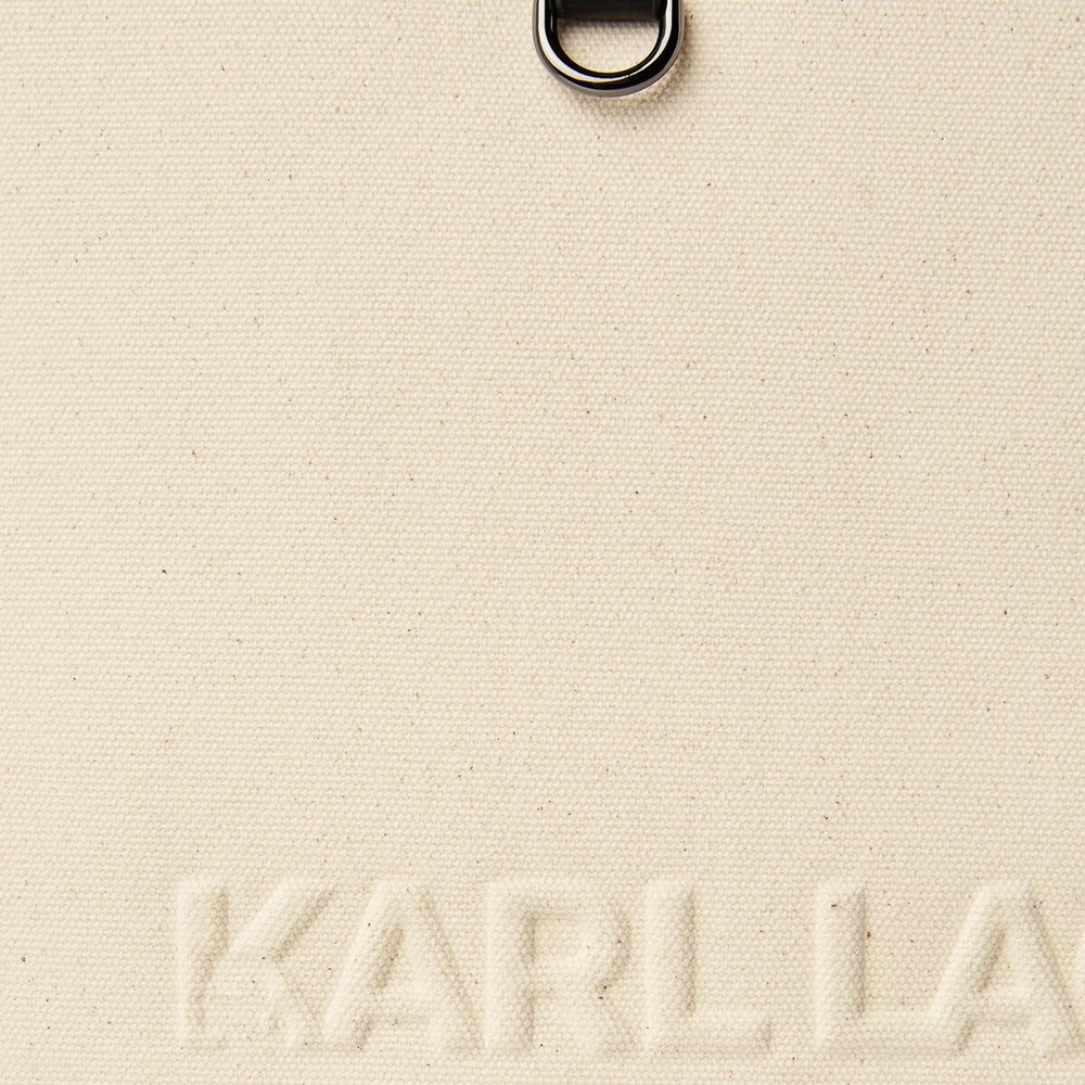 Beige Women's Karl Lagerfeld Cara Loves Karl K/Skuare Tote Bags | TH750ZYIH