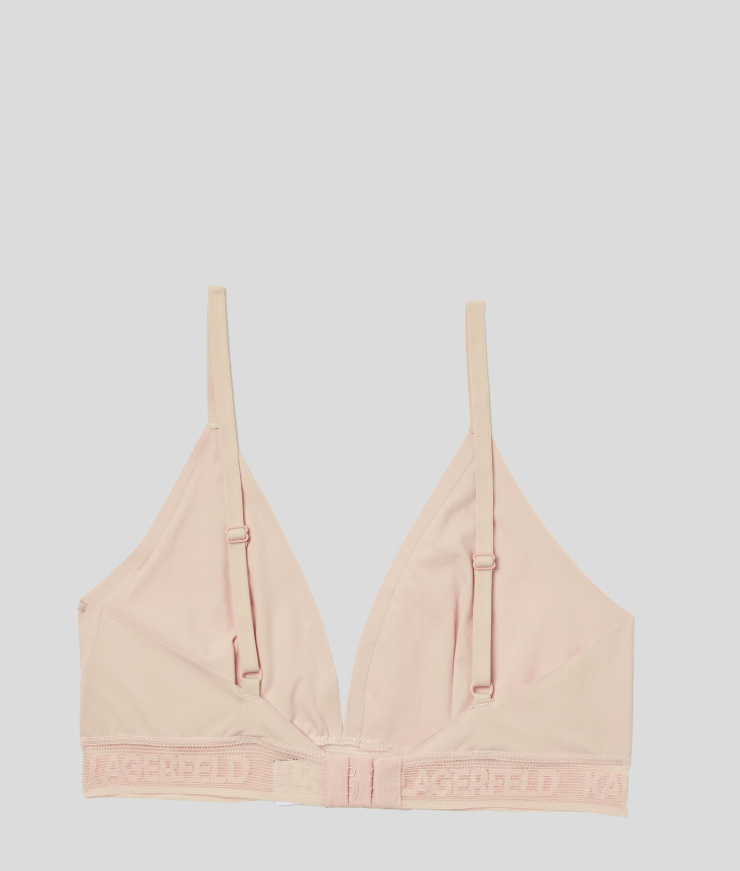 Beige Women's Karl Lagerfeld Ultra-light Karl Logo Triangle Bra Underwear | TH407DYIS