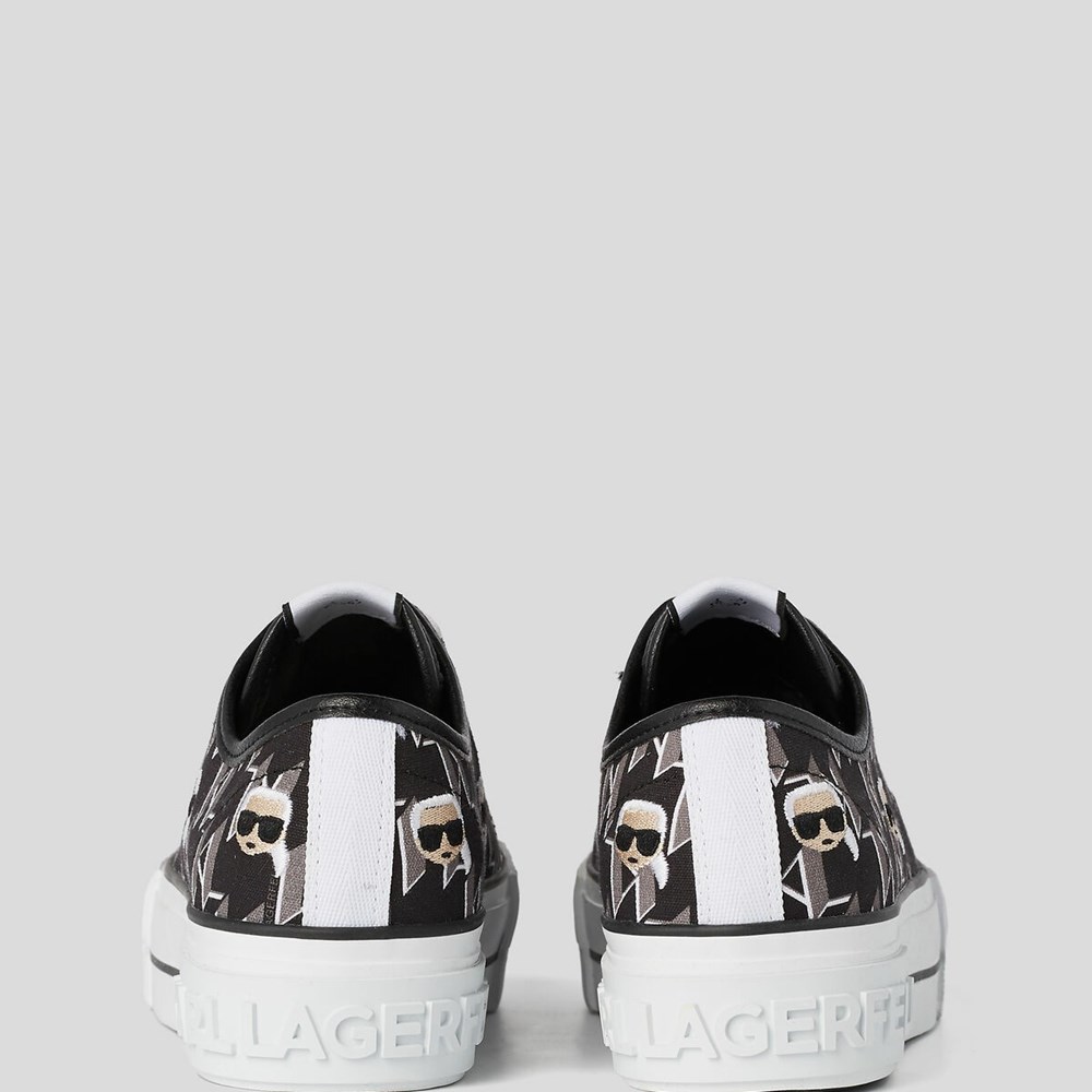 Black / Grey Women's Karl Lagerfeld Kampus Max Multikonic Sneakers | TH102WSGV