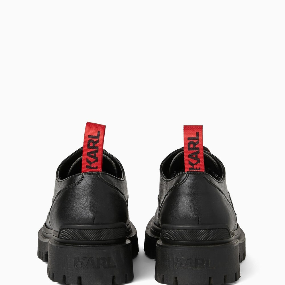 Black Men's Karl Lagerfeld Cara Loves Karl Derby Shoes Sneakers | TH075OLBM