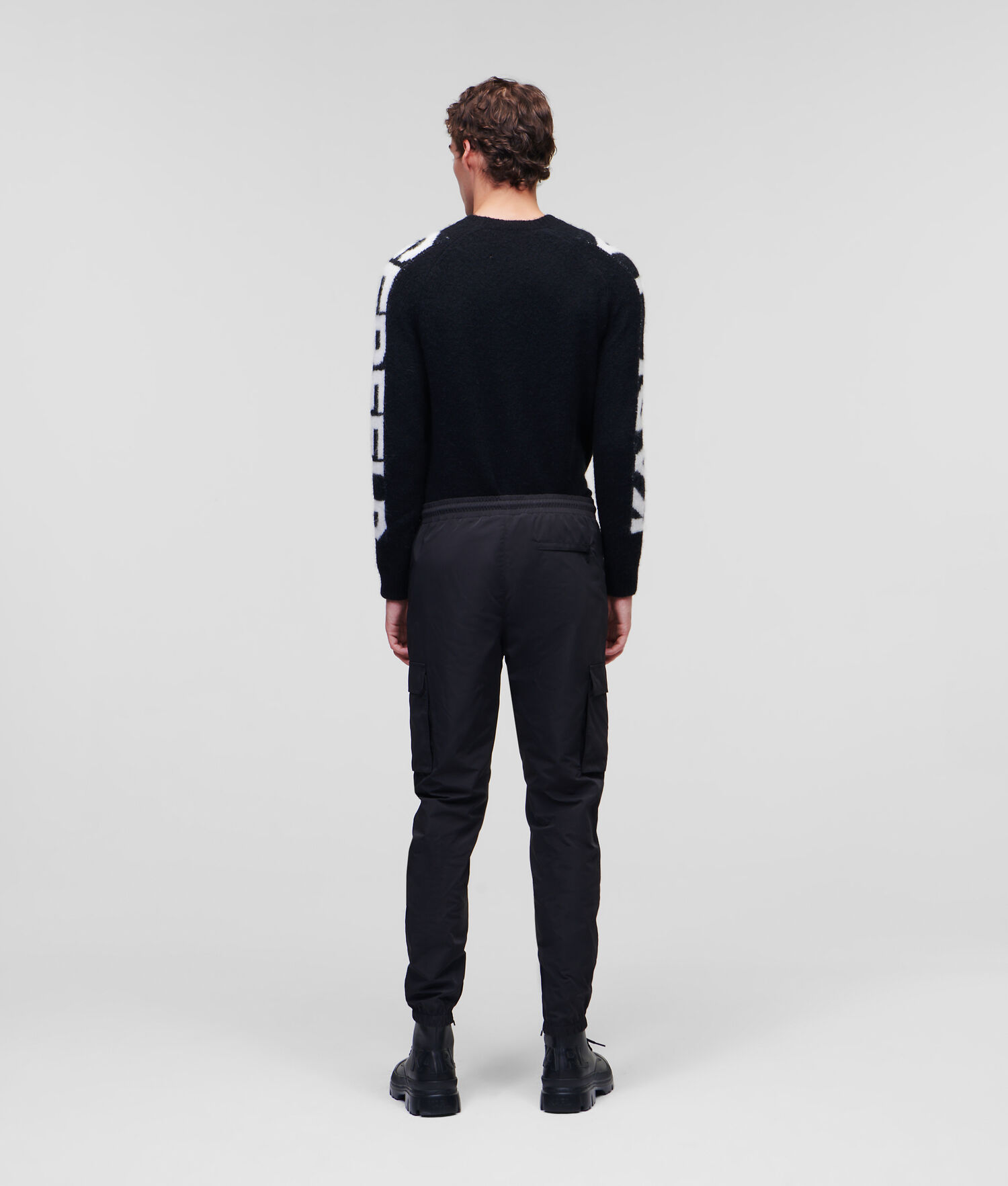 Black Men's Karl Lagerfeld Cargo Pants | TH612NXVE