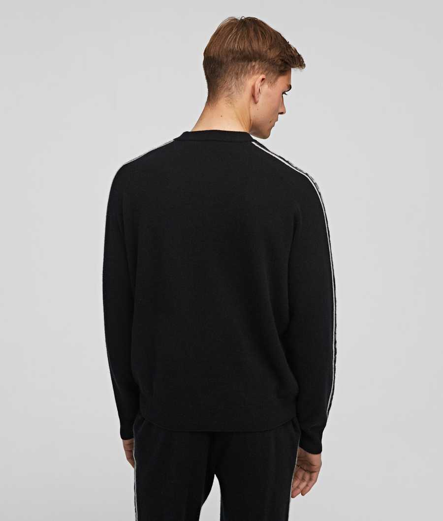 Black Men's Karl Lagerfeld Cashmere Sweater Loungewear | TH495TQSE