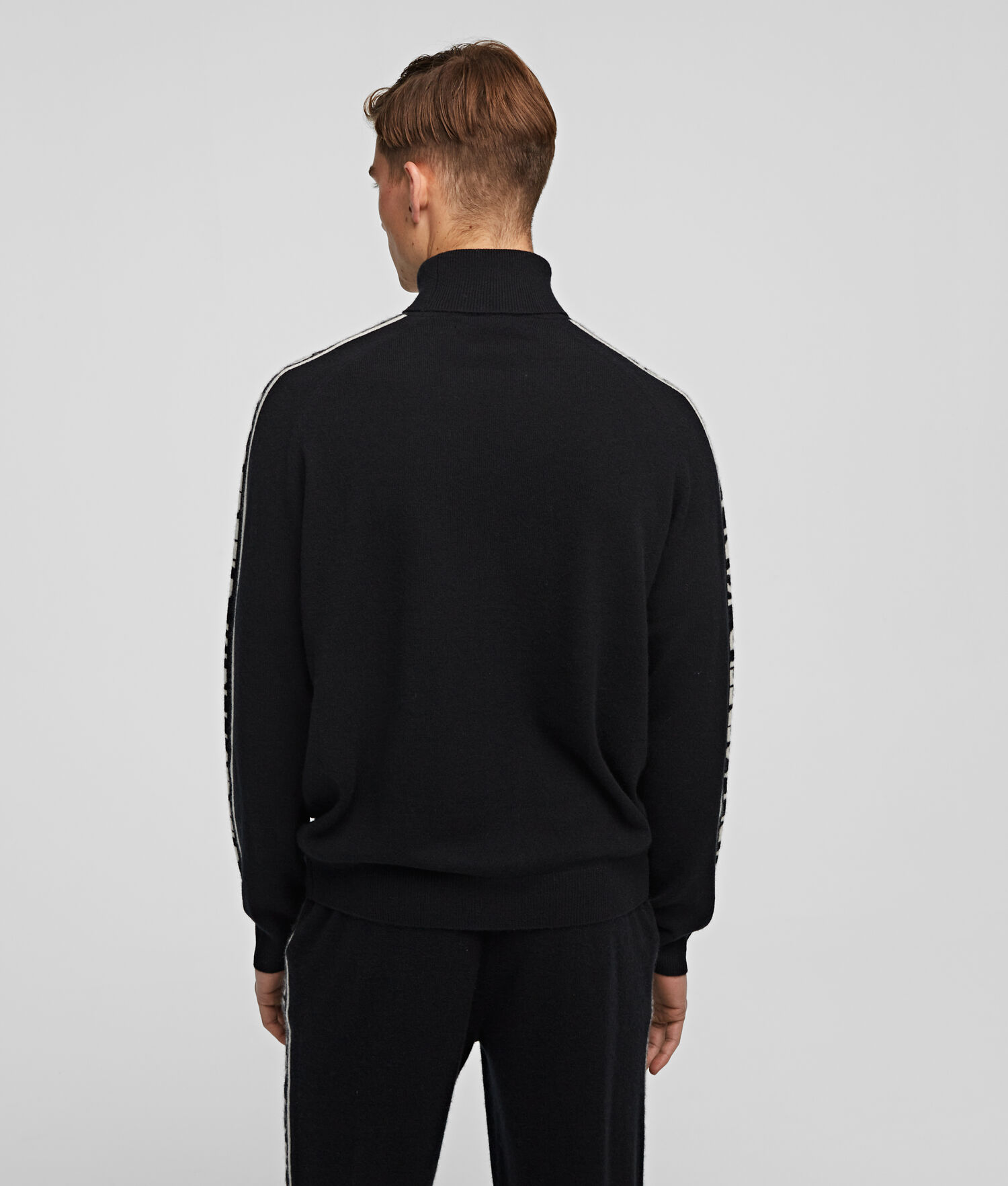 Black Men's Karl Lagerfeld Cashmere Turtleneck Sweater Loungewear | TH251VBNP