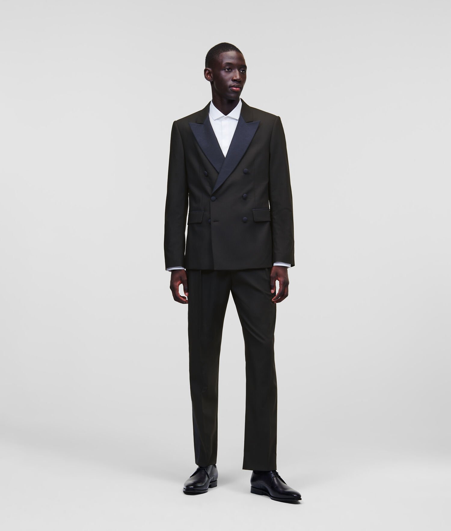 Black Men's Karl Lagerfeld Double-breasted Tailored Blazers | TH124KDHZ