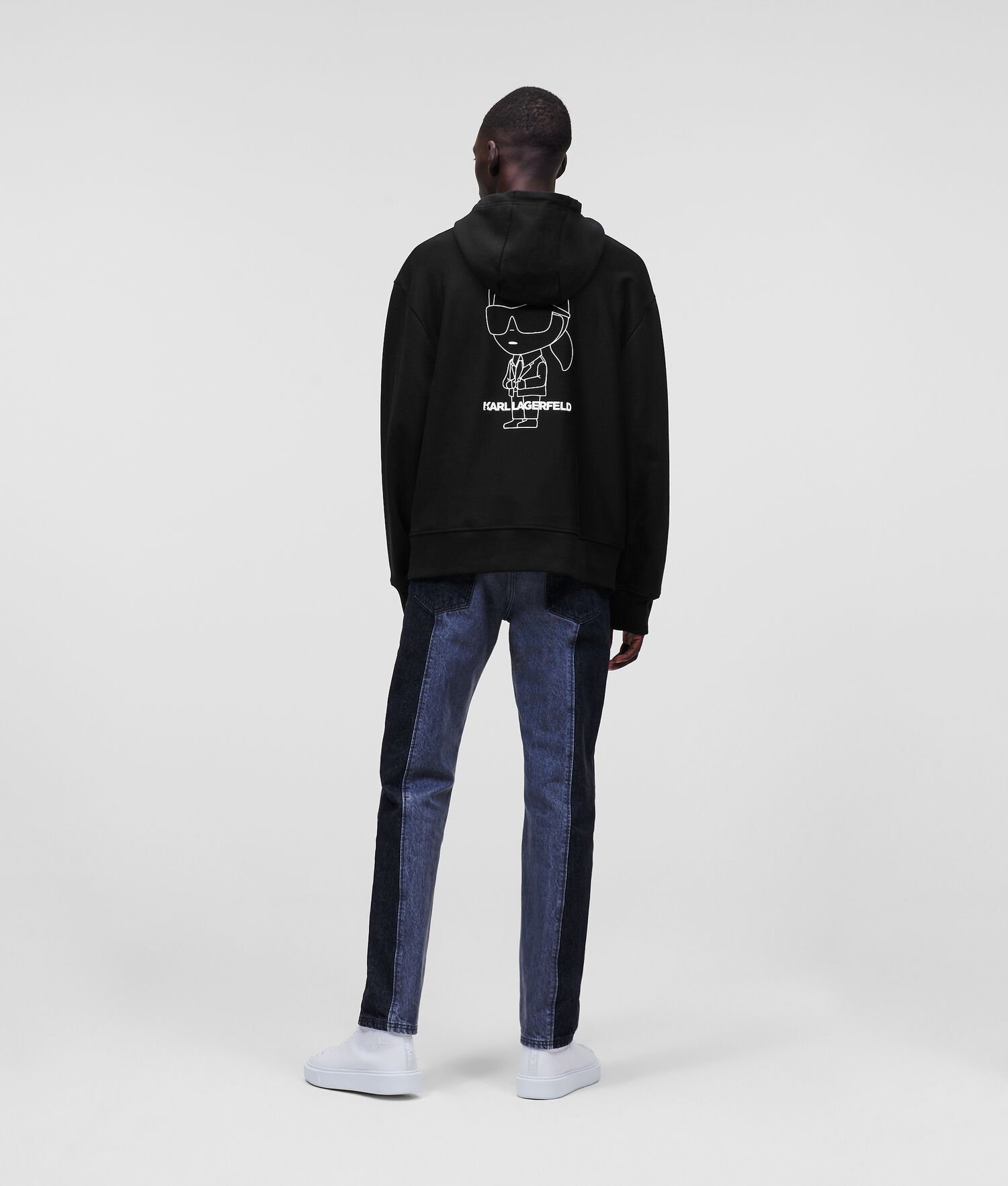 Black Men's Karl Lagerfeld Ikonik 2.0 Oversized Sweatshirts | TH458YTSV