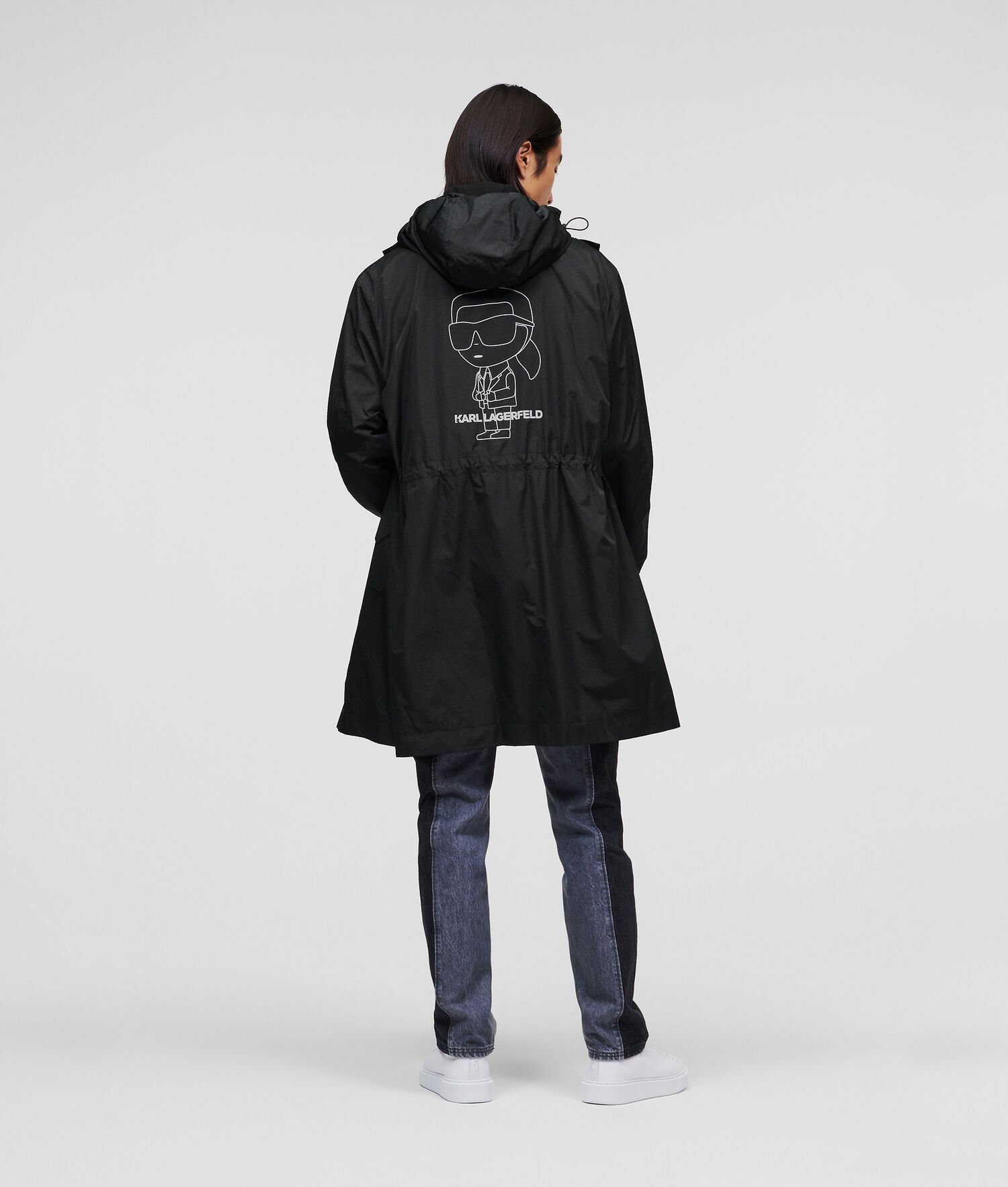 Black Men's Karl Lagerfeld Ikonik 2.0 Parka Jackets | TH751FXTH