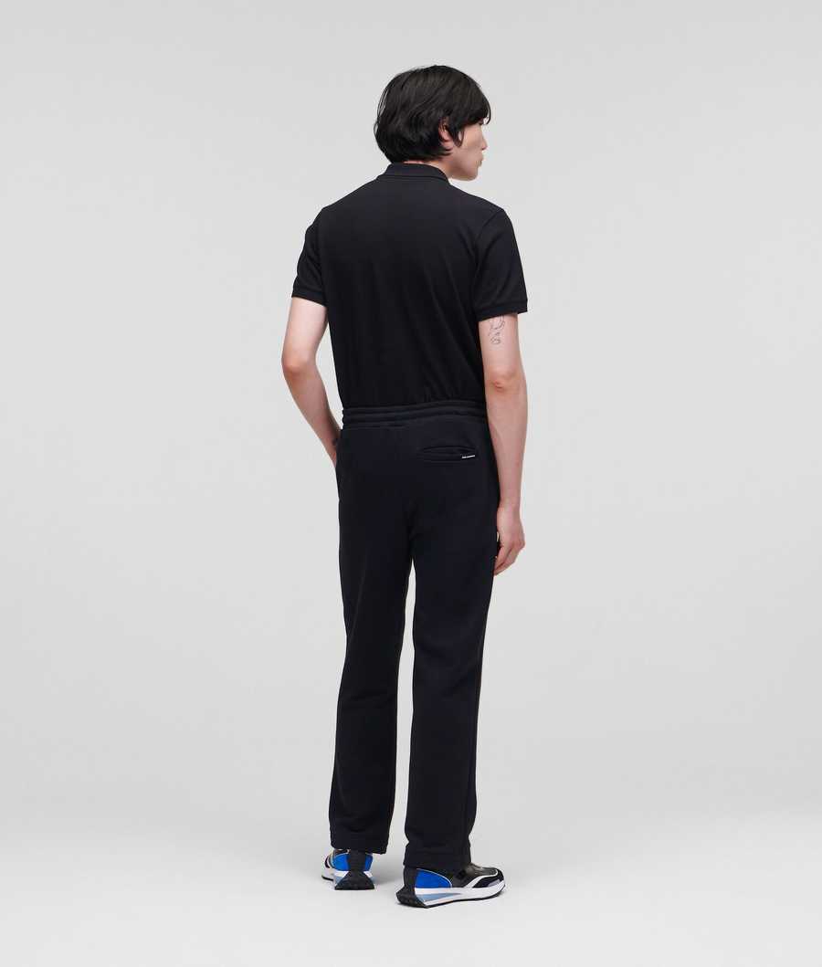 Black Men's Karl Lagerfeld Ikonik Tailored Sweatpants | TH490HUAP