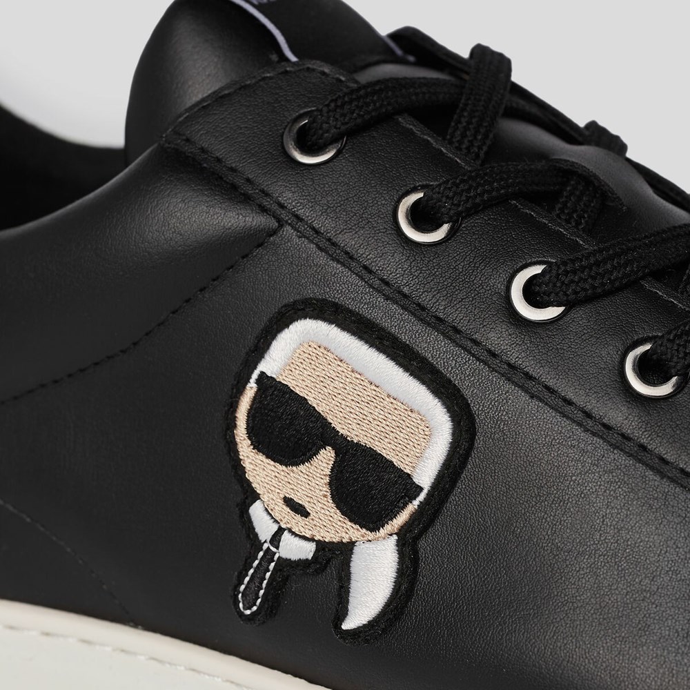 Black Men's Karl Lagerfeld K/Ikonik Kapri Sneakers | TH319KYDT