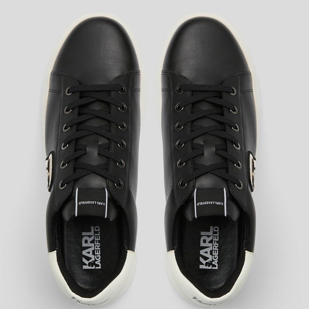 Black Men's Karl Lagerfeld K/Ikonik Kapri Sneakers | TH319KYDT