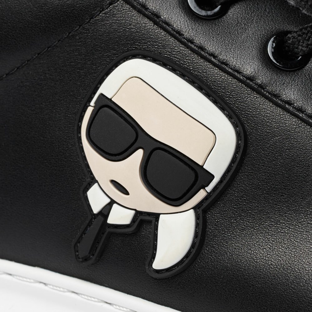 Black Men's Karl Lagerfeld K/Ikonik Kapri Sneakers | TH817KMBF