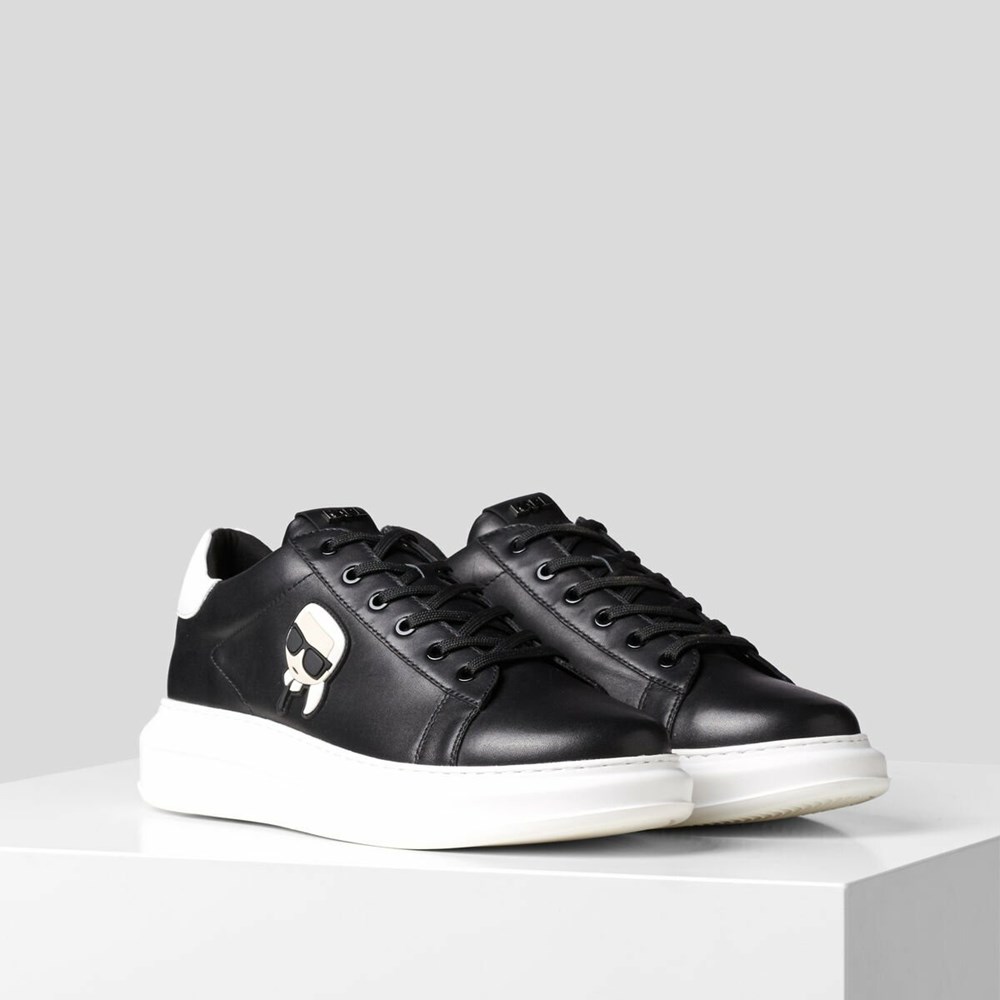 Black Men\'s Karl Lagerfeld K/Ikonik Kapri Sneakers | TH817KMBF